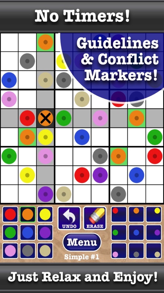 #2. Color Sudoku Puzzles! (iOS) Podle: Boy Howdy Technology LLC