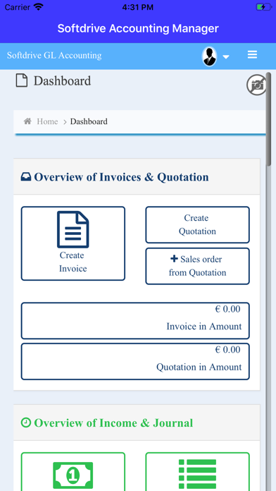 Screenshot #1 pour Softdrive Accounting Manager