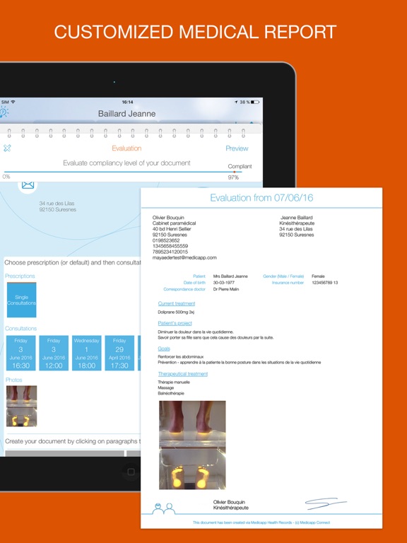 Medicapp Health Records iPad screenshot 4 - Medical app