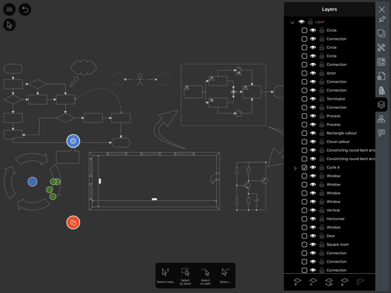 Grapholite Diagrams Maker iPad app afbeelding 5