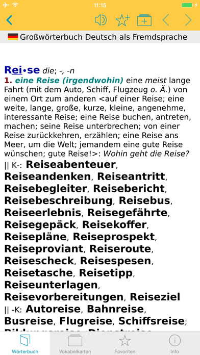 Screenshot #1 pour DaF Wörterbuch Deutsch-Deutsch
