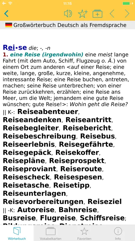 DaF Wörterbuch Deutsch-Deutsch screenshot 1 of 5