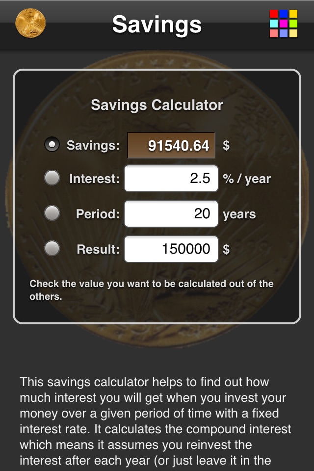 Savings Calculator screenshot 3