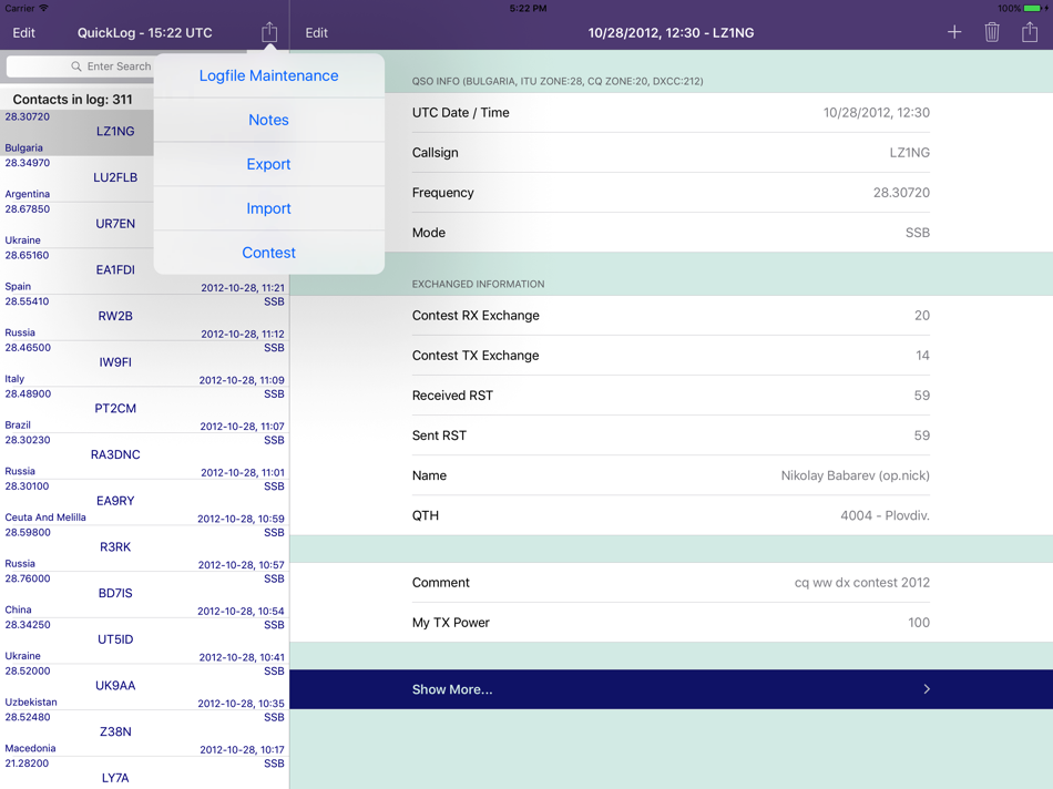 #3. Mircules HAM QuickLog (iOS) 由: Mircules