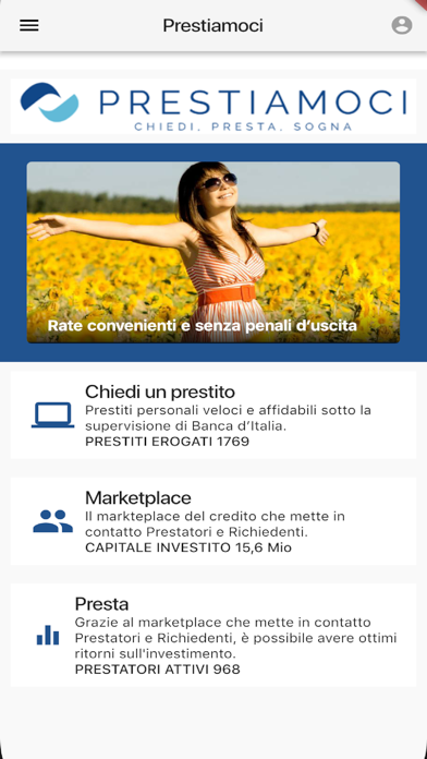 Screenshot #2 pour Prestiamoci App