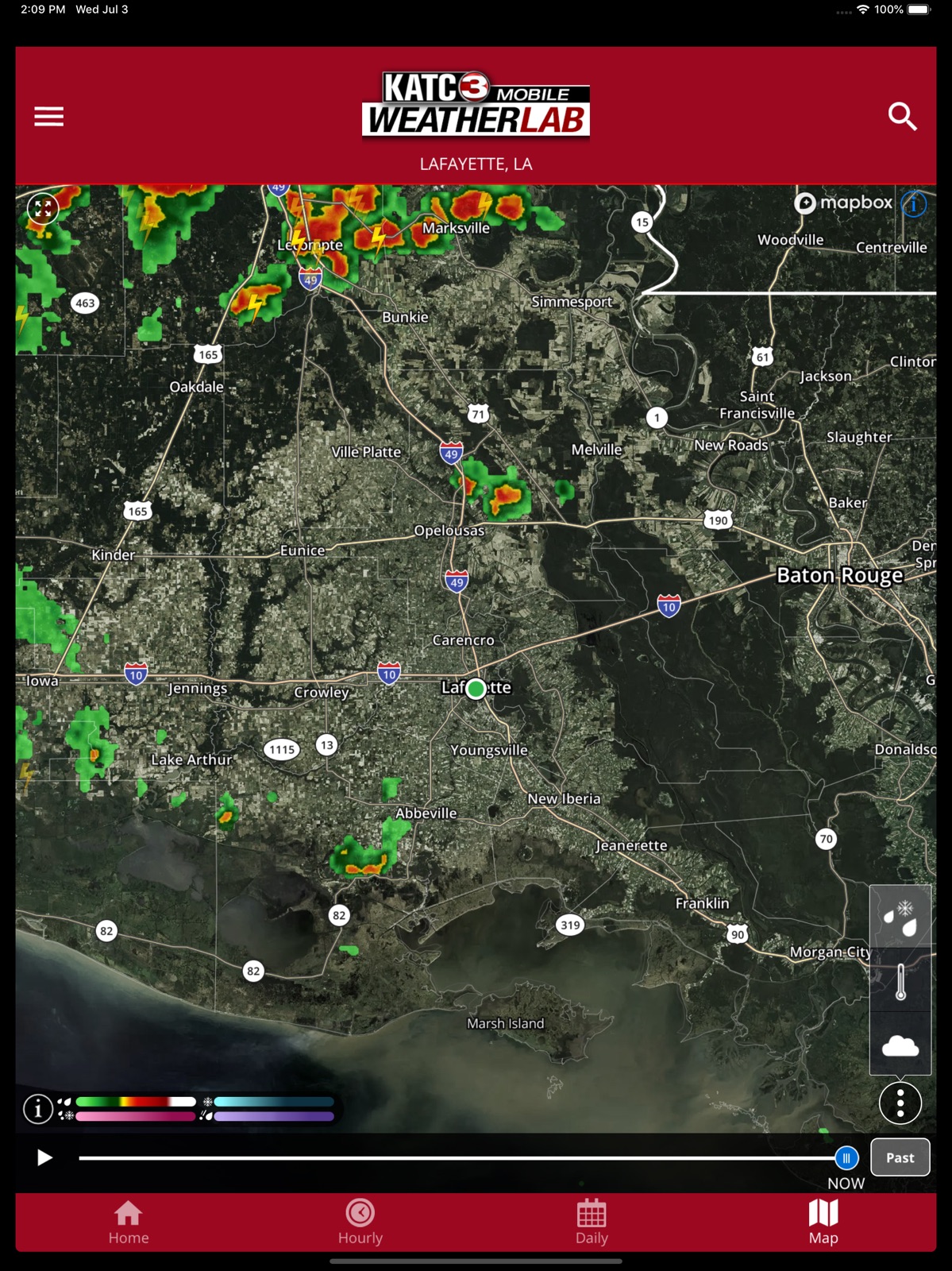 KATC Weather ipad screenshot 2