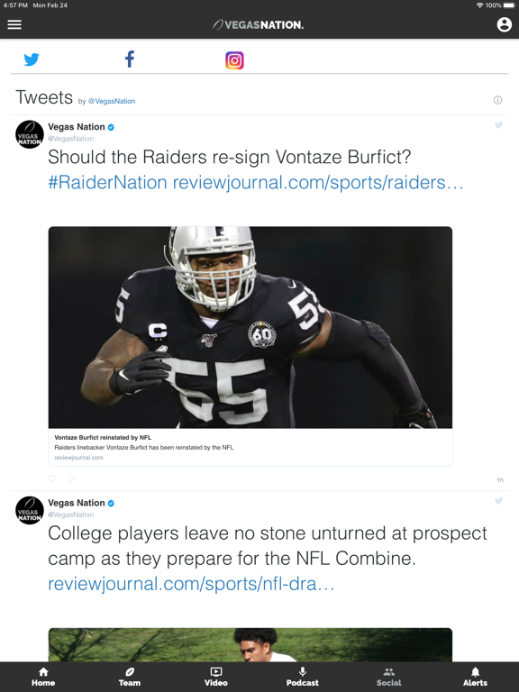 Vegas Nation iPad screenshot 5 - Sports app