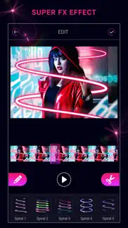 super fx neon photo & video iphone screenshot 2