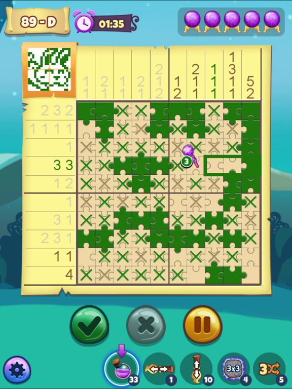 Screenshot #4 pour Puzzland - Nonogram Logic Pic