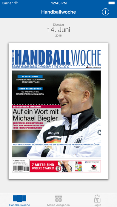 Handballwoche ePaper Screenshot