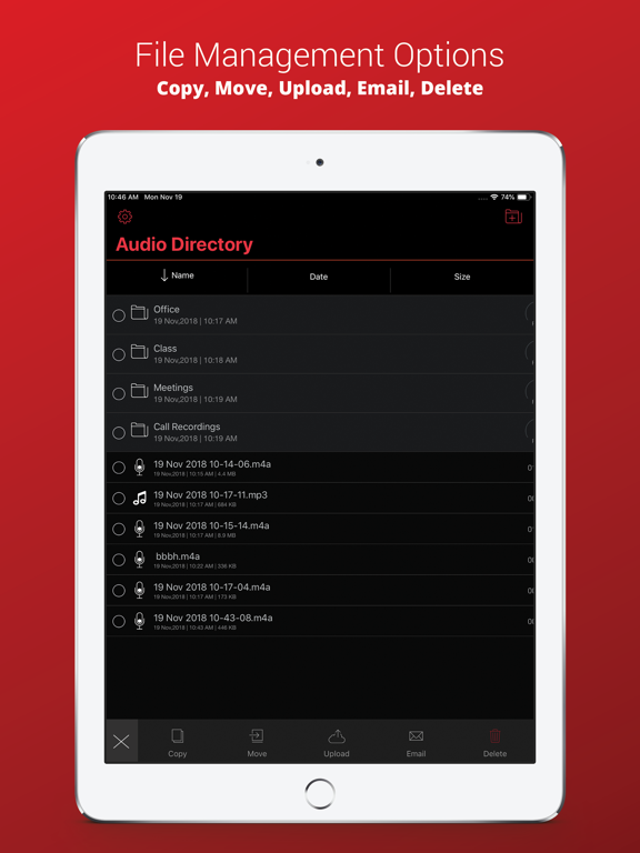 Screenshot #6 pour Recorder Plus : Voice Recorder