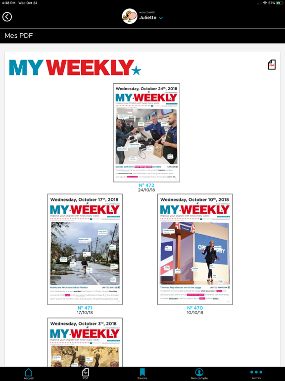 Screenshot #5 pour My Weekly