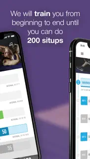 0-200 situps trainer challenge iphone screenshot 2