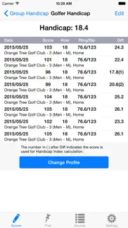 golf handicap group & league iphone screenshot 2