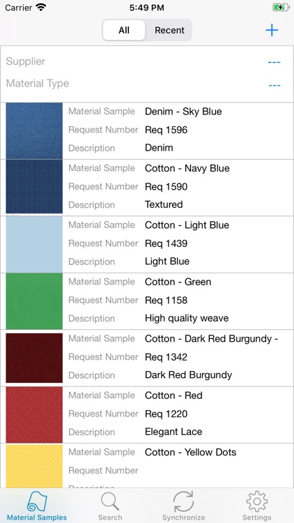 Centric Material Sample