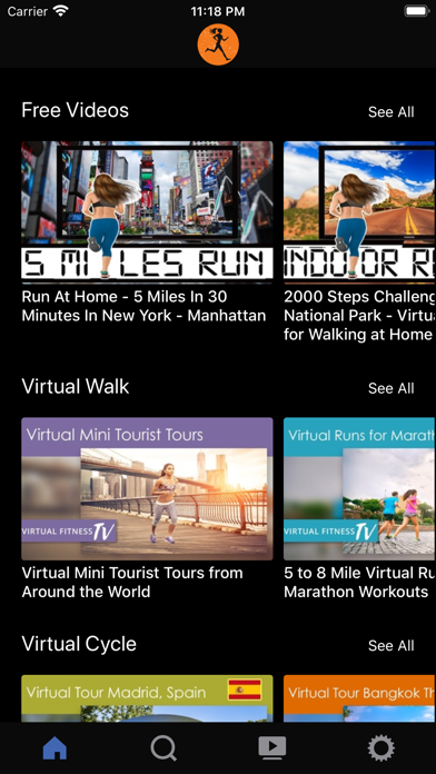 Virtual Fitness TV Screenshot