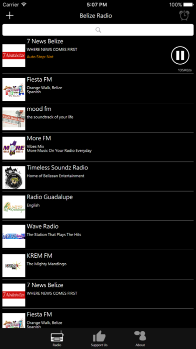Belize Radio iPhone screenshot 2 - Entertainment app