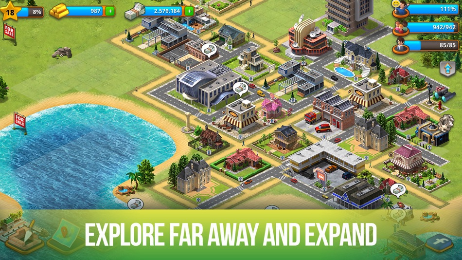 #4. Paradise City: Simulation Game (iOS) 由: Sparkling Society Games B.V.