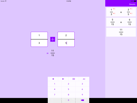 Screenshot #4 pour Fraction Help Calculator
