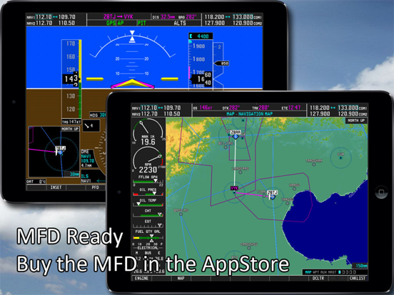 Simionic G1000 (PFD) iPad app afbeelding 6