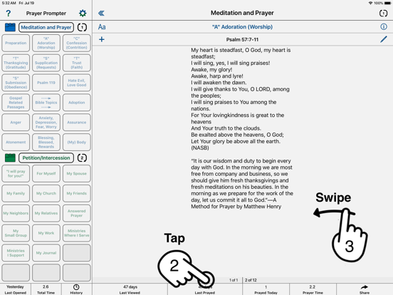 Christian Prayer Prompter iPad screenshot 5 - Productivity app