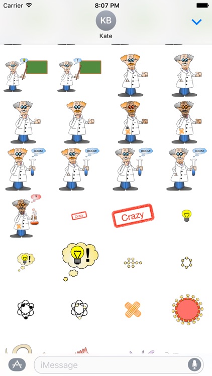 Crazy Scientist Sticker Pack