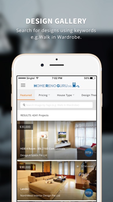 HomeRenoGuru Renovation Portal Screenshot