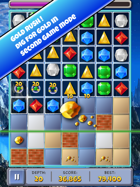 Match 3 Jewels: Diamond Star iPad screenshot 4 - Games app