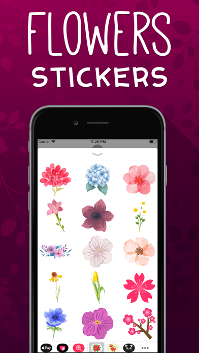 Flowers Emojis Screenshot