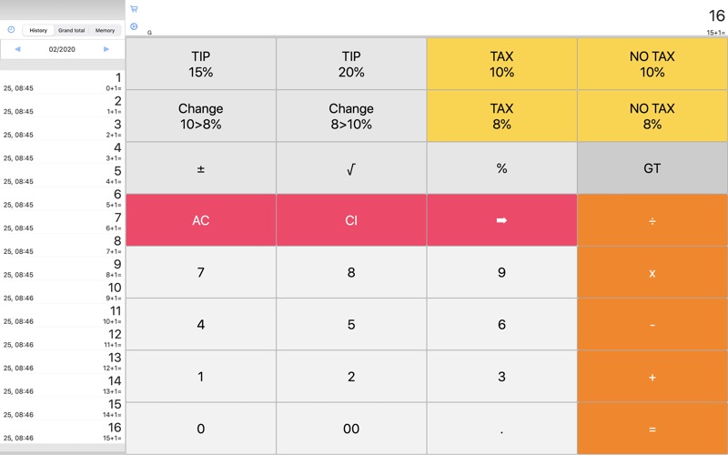 Screenshot #1 pour Pocket Calculator Woo-Dentaku