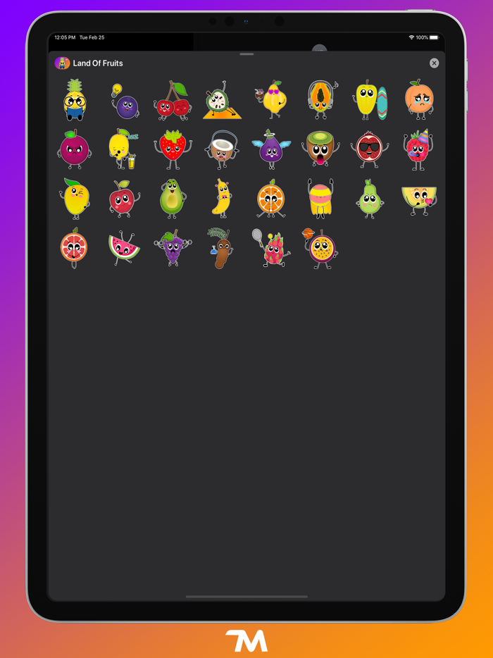 Land Of Fruits Stickers
