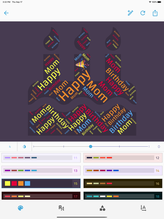Screenshot #5 pour Reesha - Word Cloud Generator