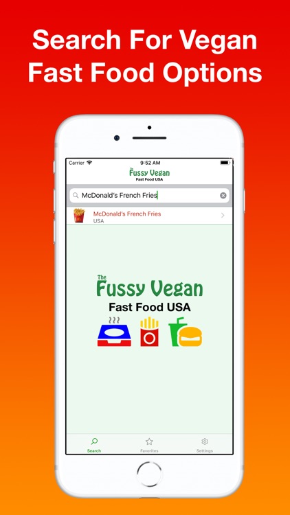 Fussy Vegan Fast Food USA