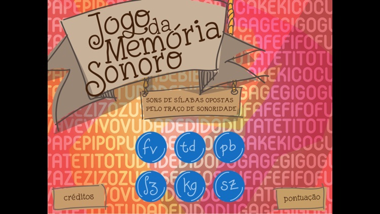 Jogo da Memória Sonoro