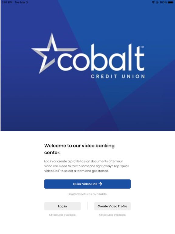 Cobalt Video Banking