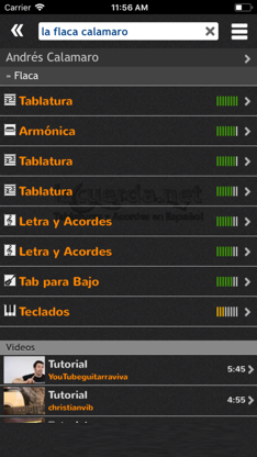 Spanish Tabs & Chords screenshot 4