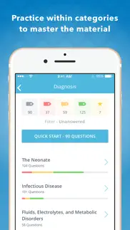 usmle pediatrics q&a by lange iphone screenshot 4