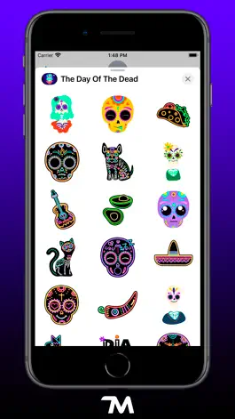 Game screenshot The Day Of The Dead Stickers apk