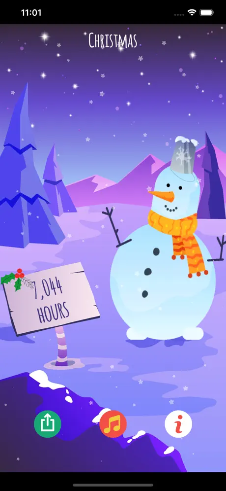 Sleeps to Christmas Countdown