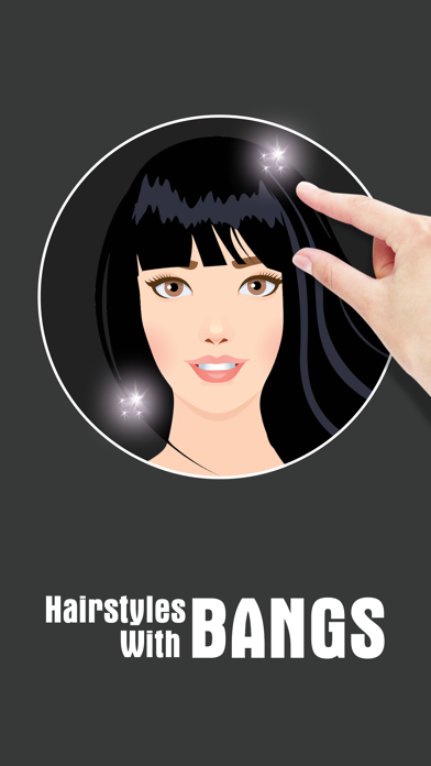 Hairstyle Try On With Bangs Screenshot