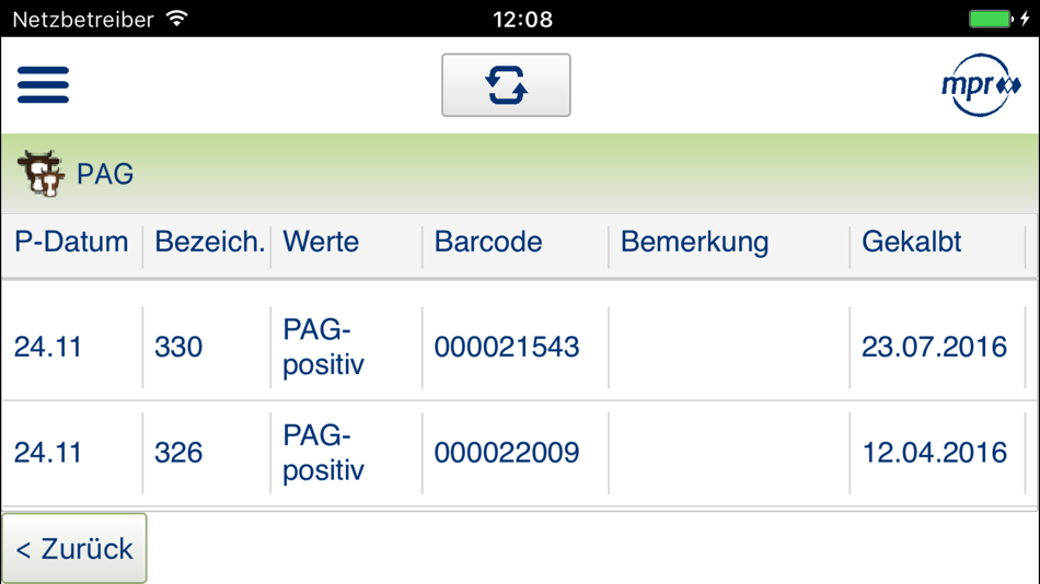 #2. mpr-mobil (iOS) 由: Milchprüfring Bayern e.V.