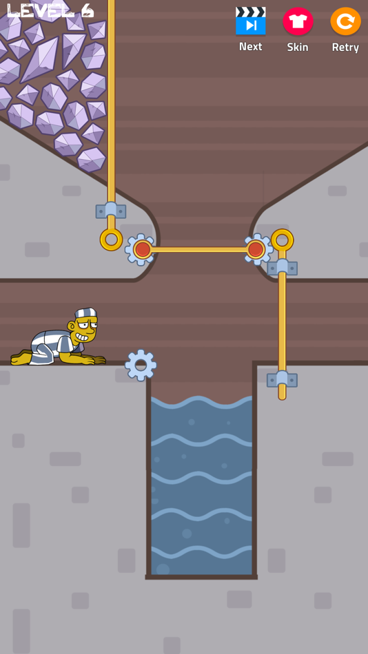 #2. Prison Escape: Pull Pin Puzzle (iOS) By: OVIVO Games