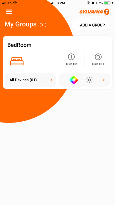 SYLVANIA Smart Home Screenshot