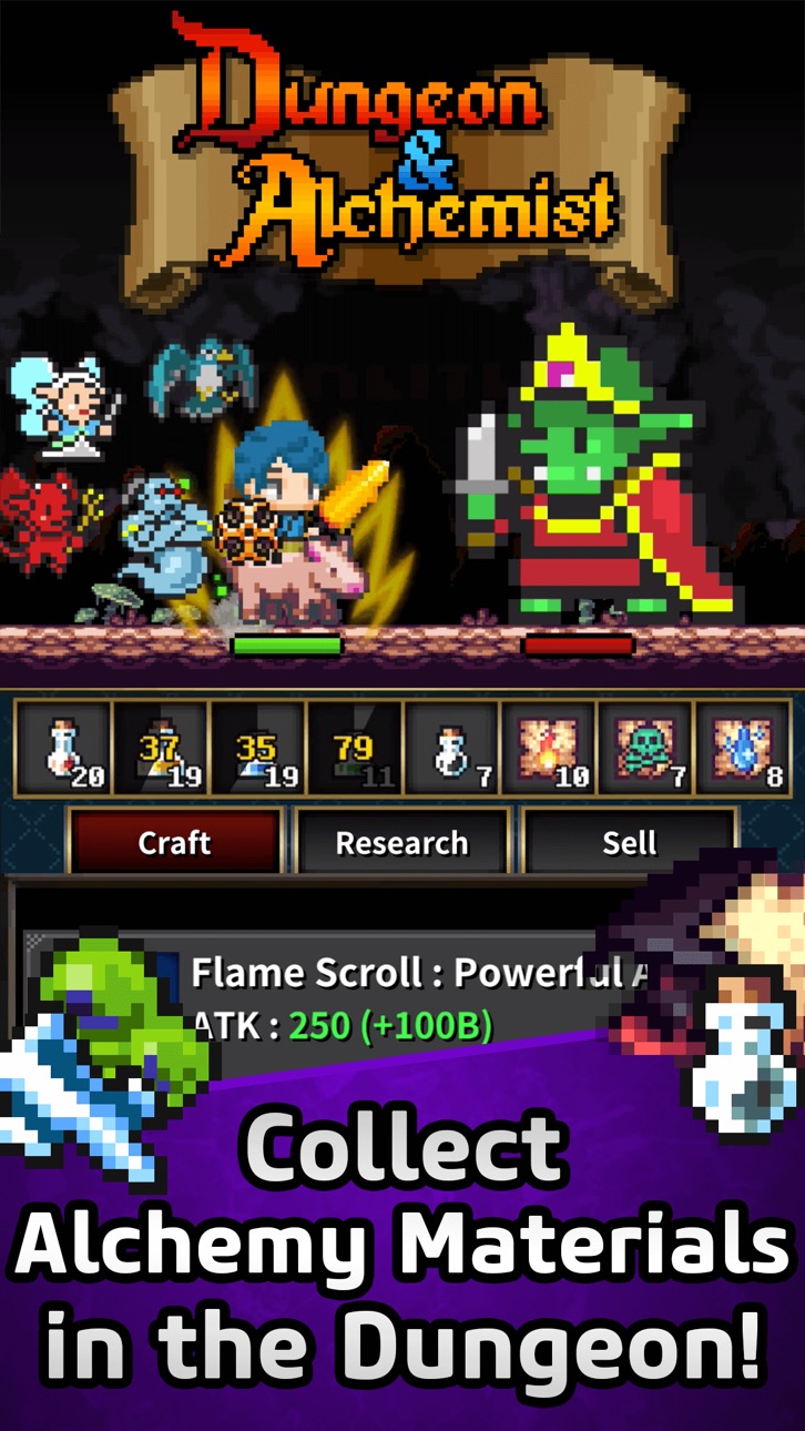 Dungeon & Alchemist - Free Hack screenshot 1 - iOS game interface