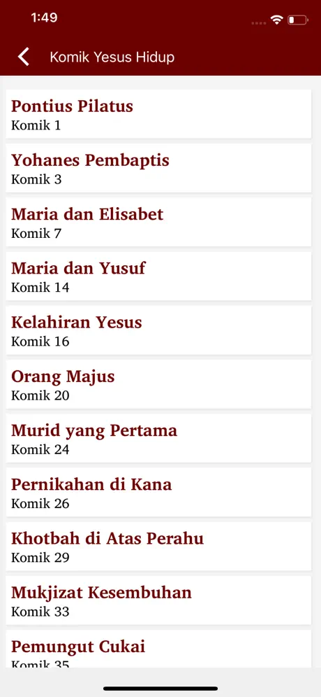 Komik Yesus Hidup