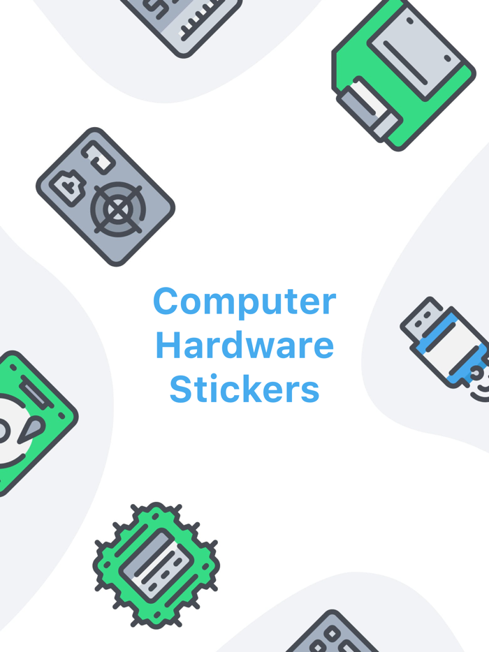 Computer Hardware Stickers Pro