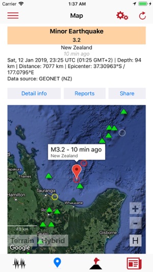 Volcanoes & Earthquakes(圖4)-速報App