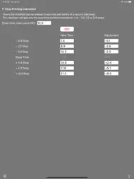 F-Stop Printing Calculator ipad bilder 0