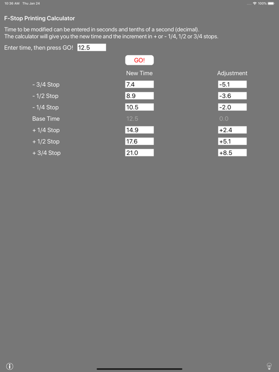 Screenshot #4 pour f-Stop Printing Calculator