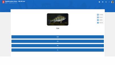 Glosboken.se screenshot
